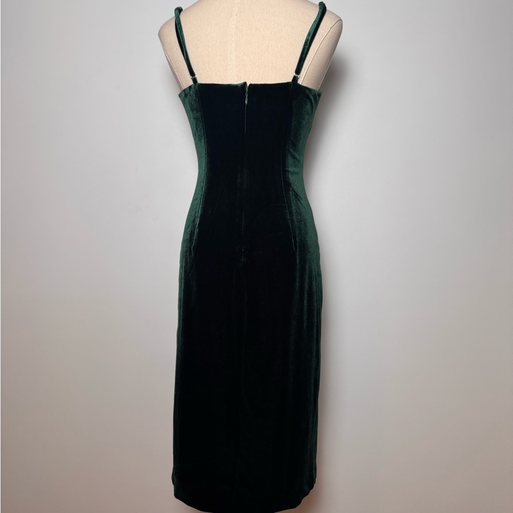 Revolve NBD Velvet Green Dress Shana - Picture 10 of 12